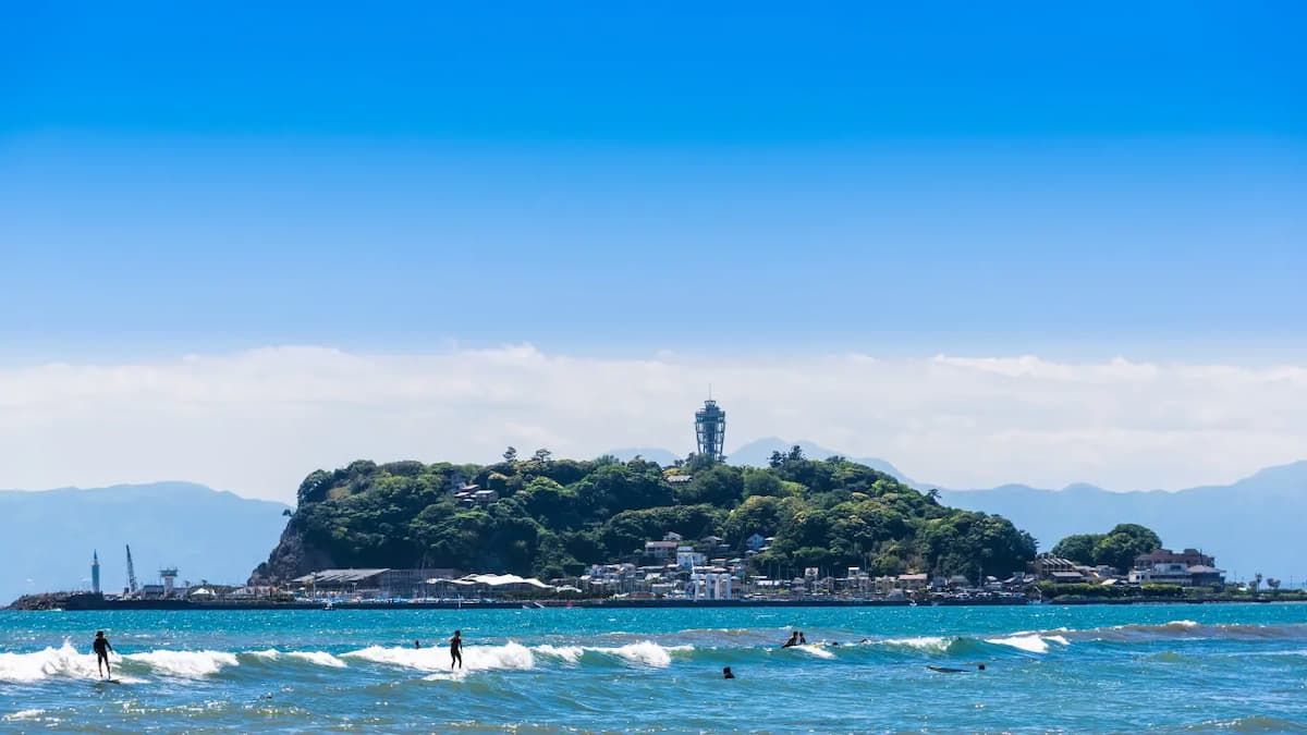 江ノ島の風景が分かる実際の写真